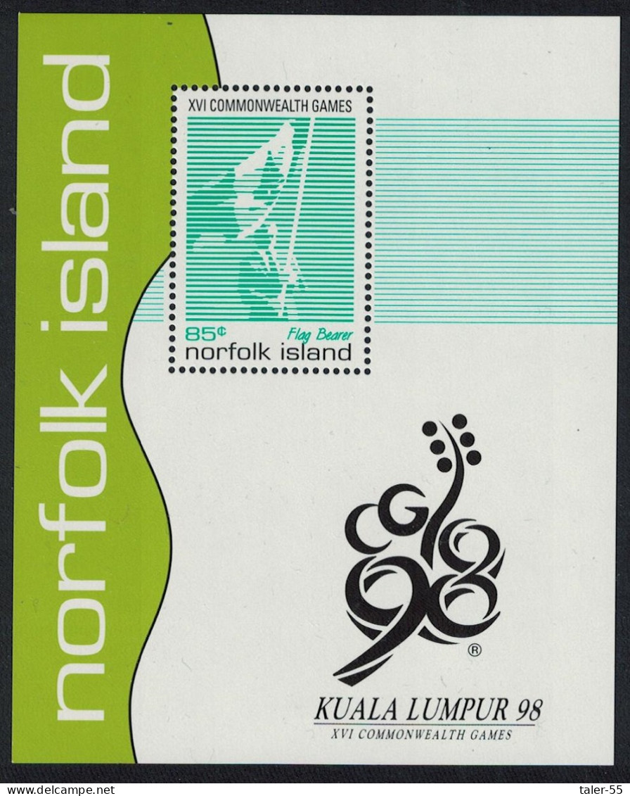 Norfolk 16th Commonwealth Games Kuala Lumpur MS 1998 MNH SG#MS682 Sc#662 - Norfolkinsel
