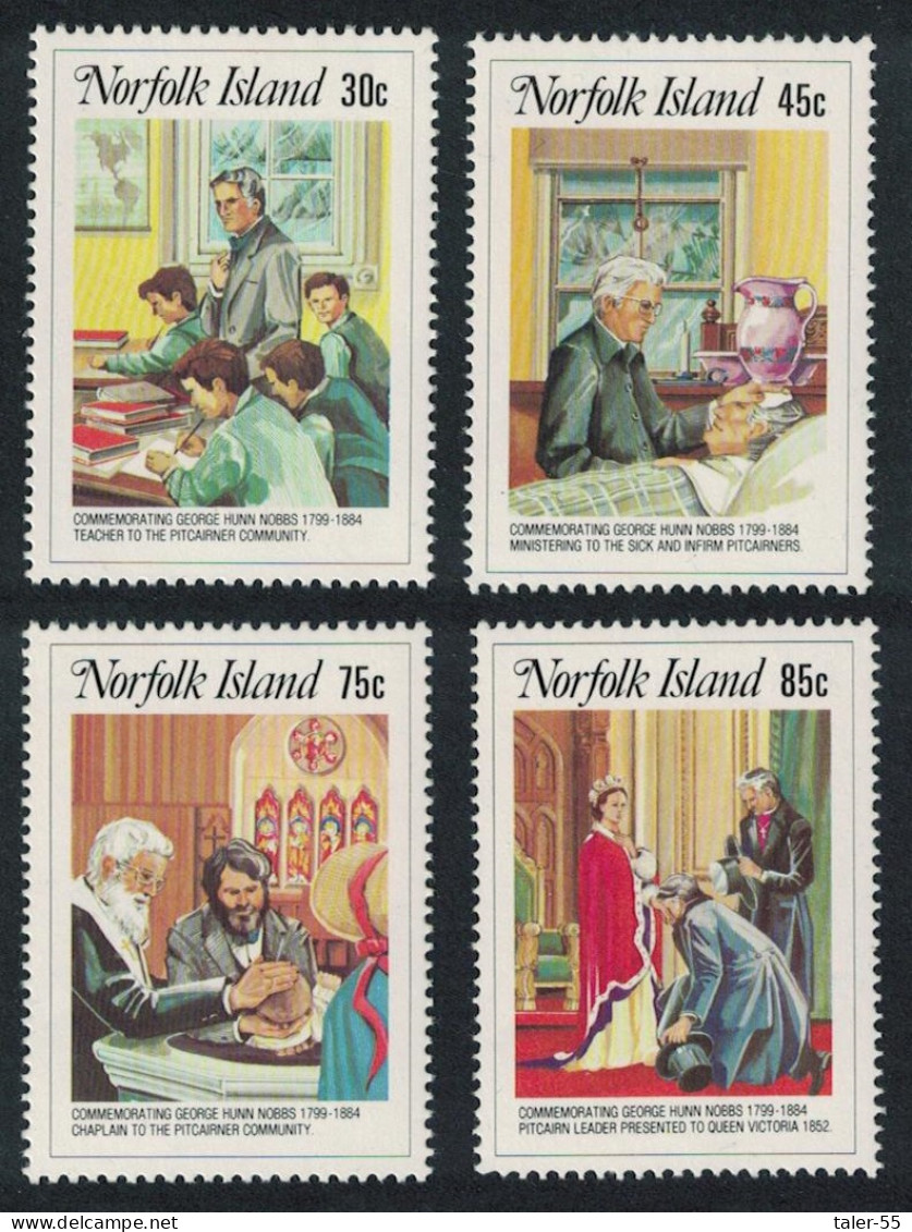 Norfolk Revd Nobbs 4v 1984 MNH SG#352-355 Sc#352-355 - Ile Norfolk