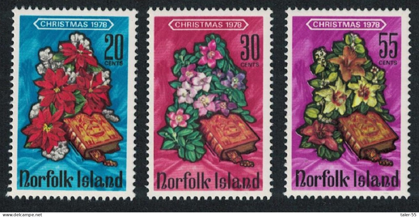 Norfolk Christmas 3v 1978 MNH SG#215-217 Sc#237-239 - Norfolk Eiland