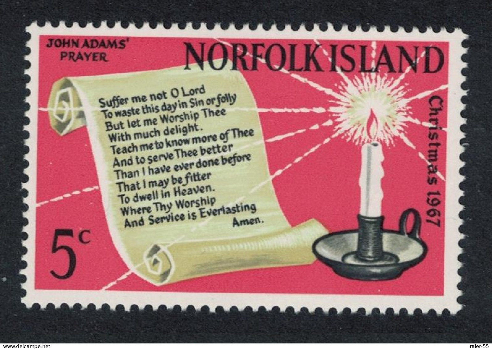 Norfolk Christmas 1967 MNH SG#92 Sc#115 - Norfolkinsel