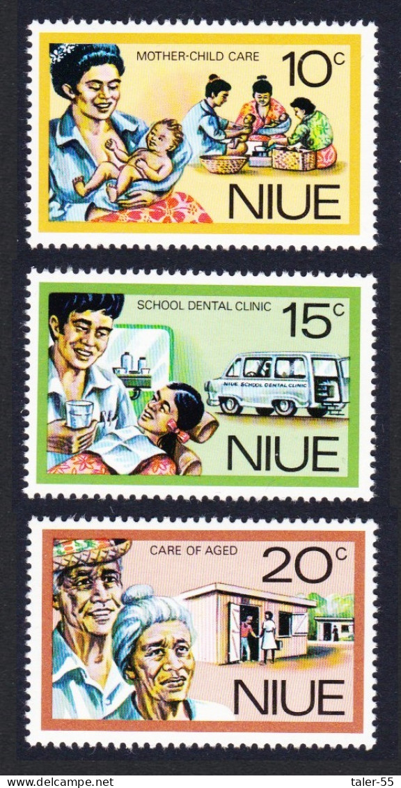 Niue Personal Services 3v 1977 MNH SG#216-218 Sc#196-198 - Niue