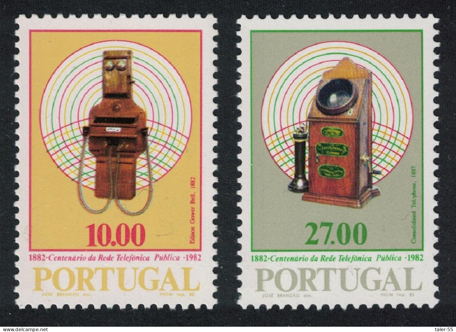 Portugal Public Telephone Service 2v 1982 MNH SG#1877-1878 - Neufs