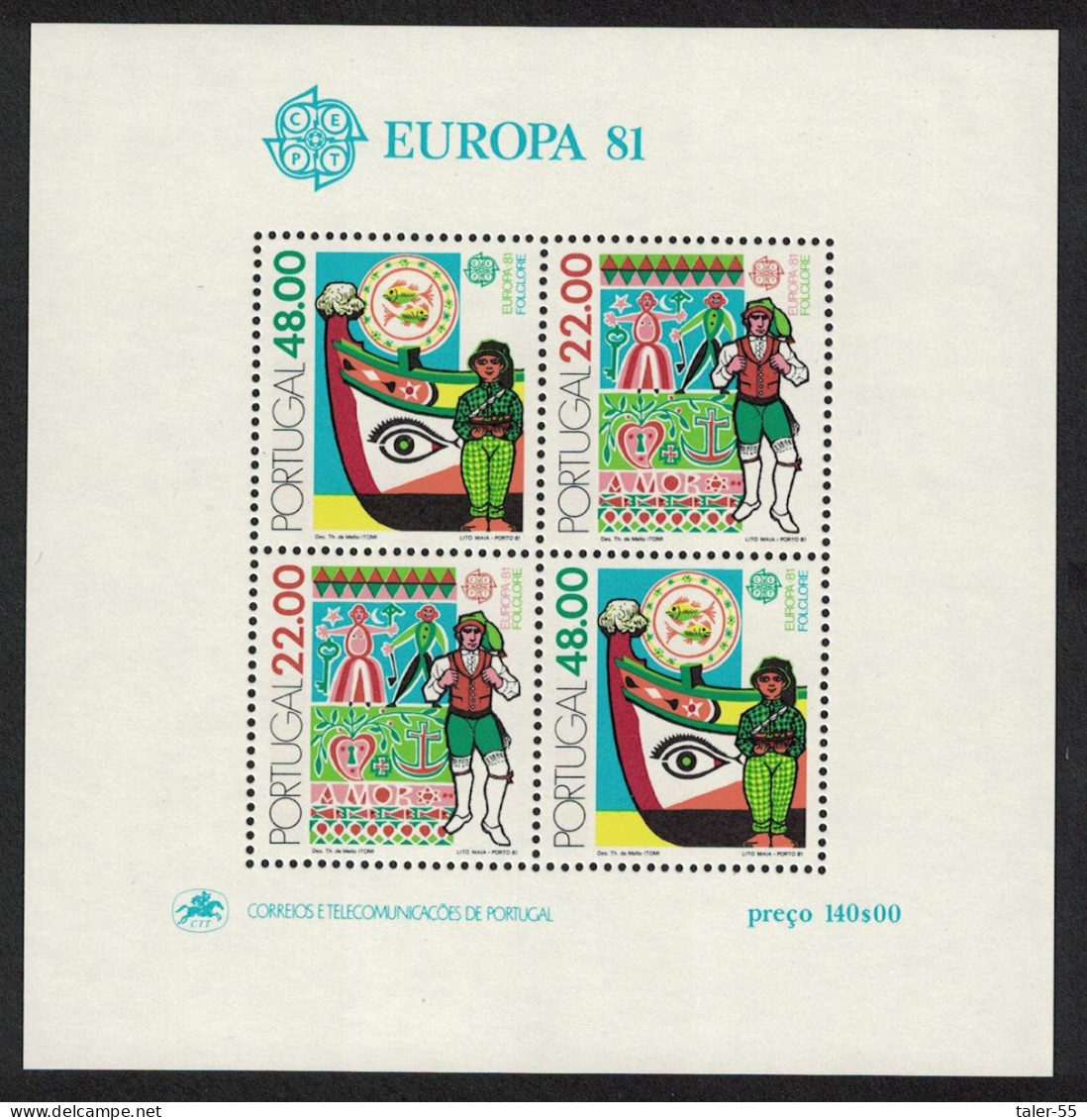 Portugal Europa CEPT MS 1981 MNH SG#MS1842 MI#Block 32 - Neufs