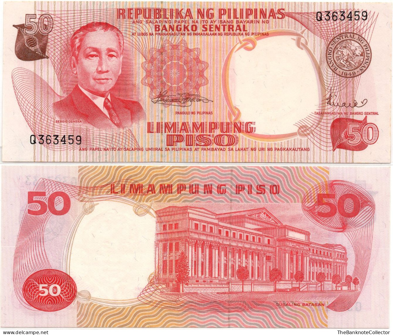 Philippines 50 Peso ND 1969 P-151 UNC - Filipinas