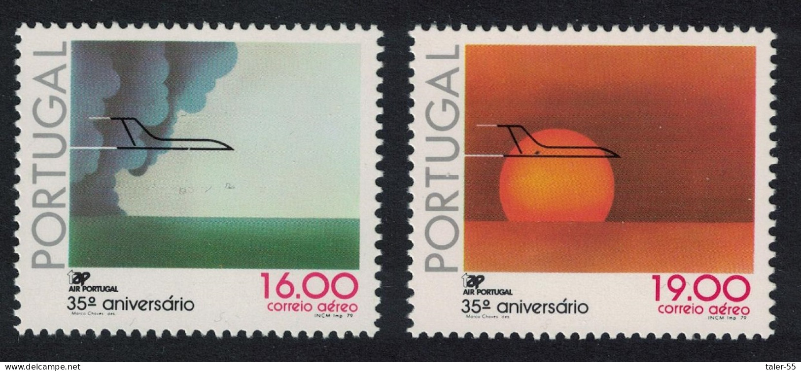 Portugal 35th Anniversary Of TAP National Airline 2v 1979 MNH SG#1772-1773 - Neufs