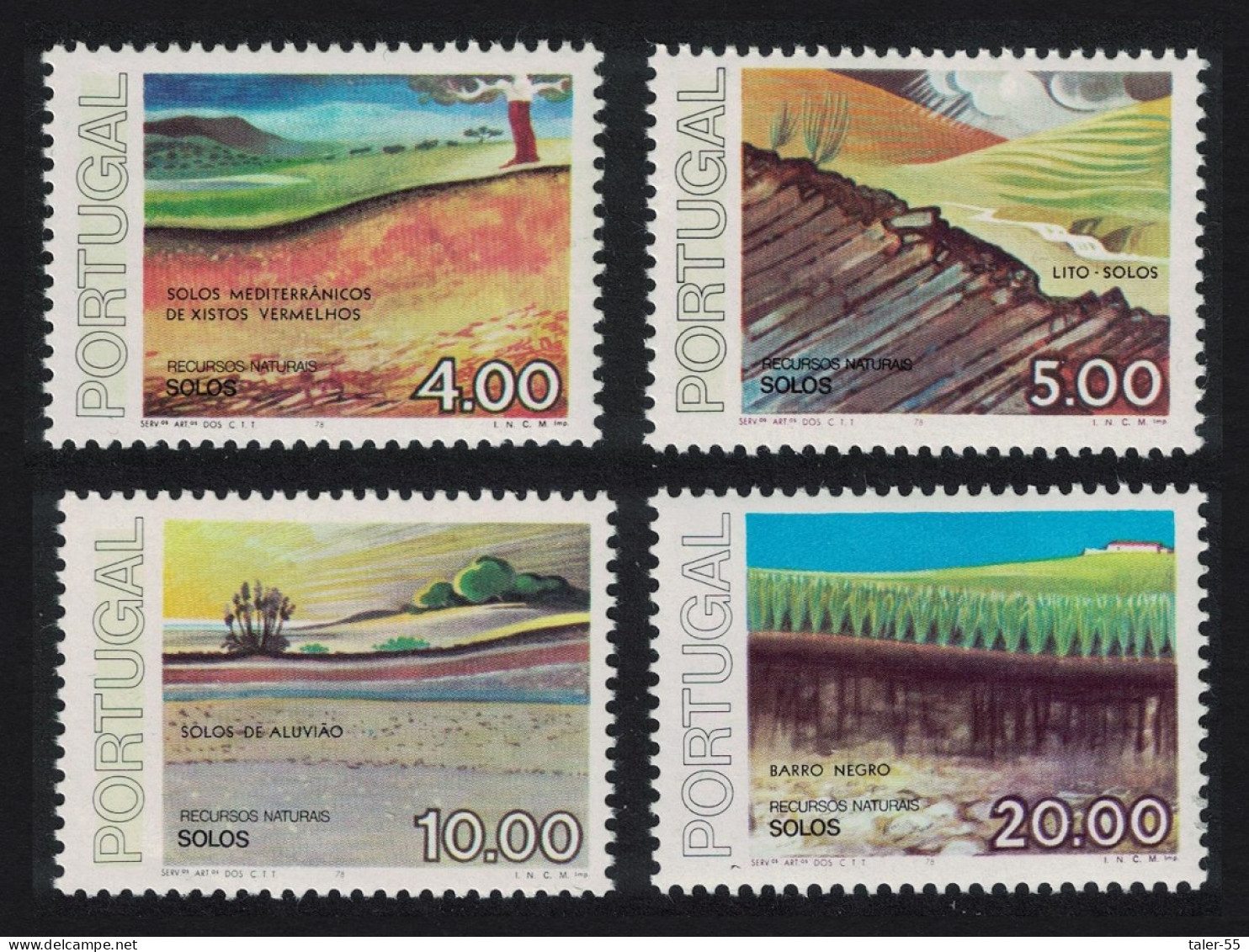 Portugal Natural Resources The Soil 4v 1978 MNH SG#1704-1707 - Unused Stamps
