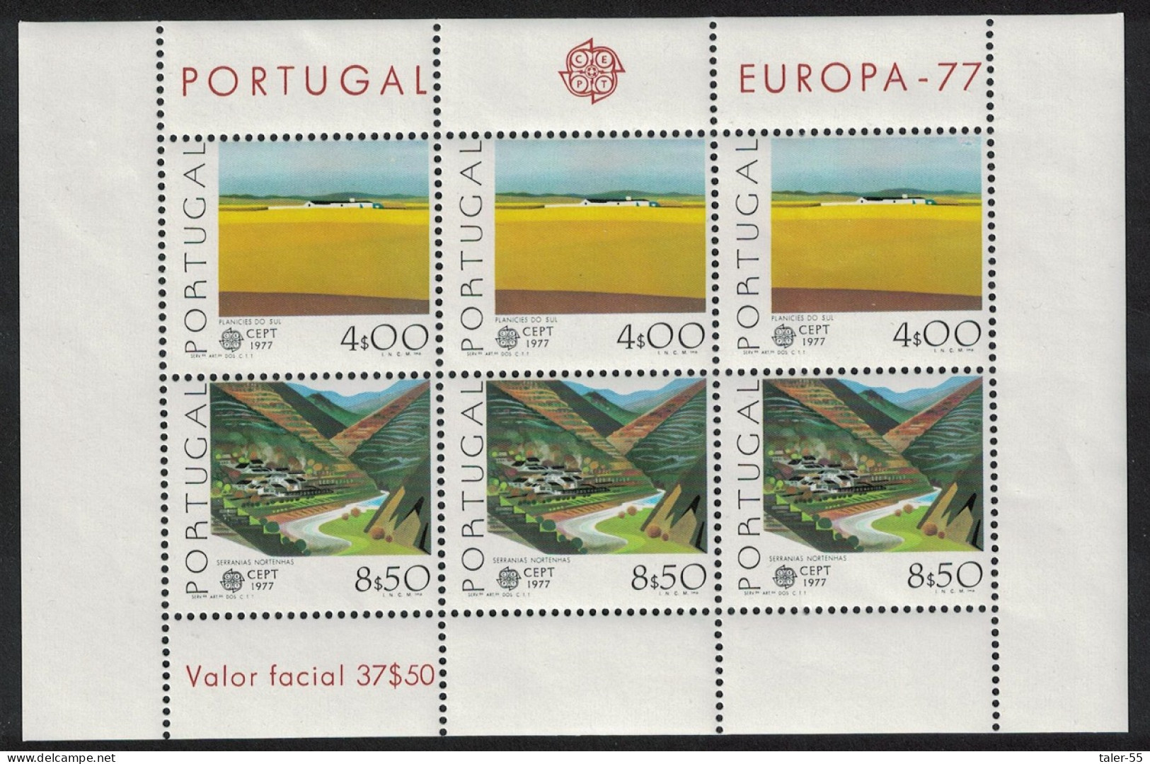 Portugal Landscapes Europa CEPT MS 1977 MNH SG#MS1655 - Neufs