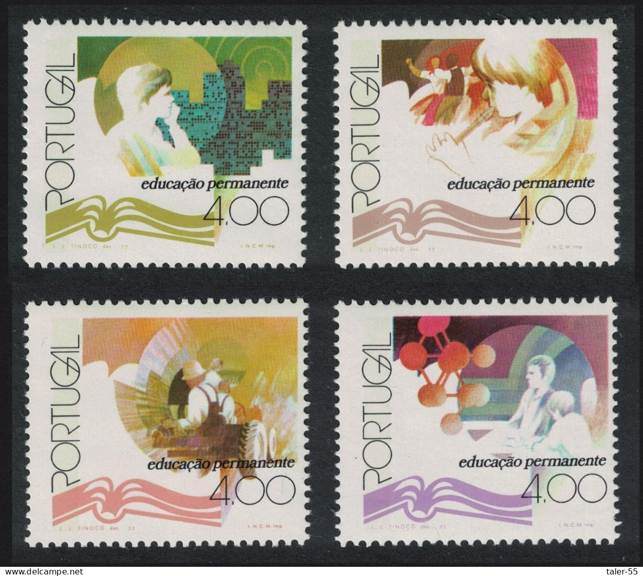 Portugal Permanent Education 4v 1977 MNH SG#1660-1663 - Unused Stamps