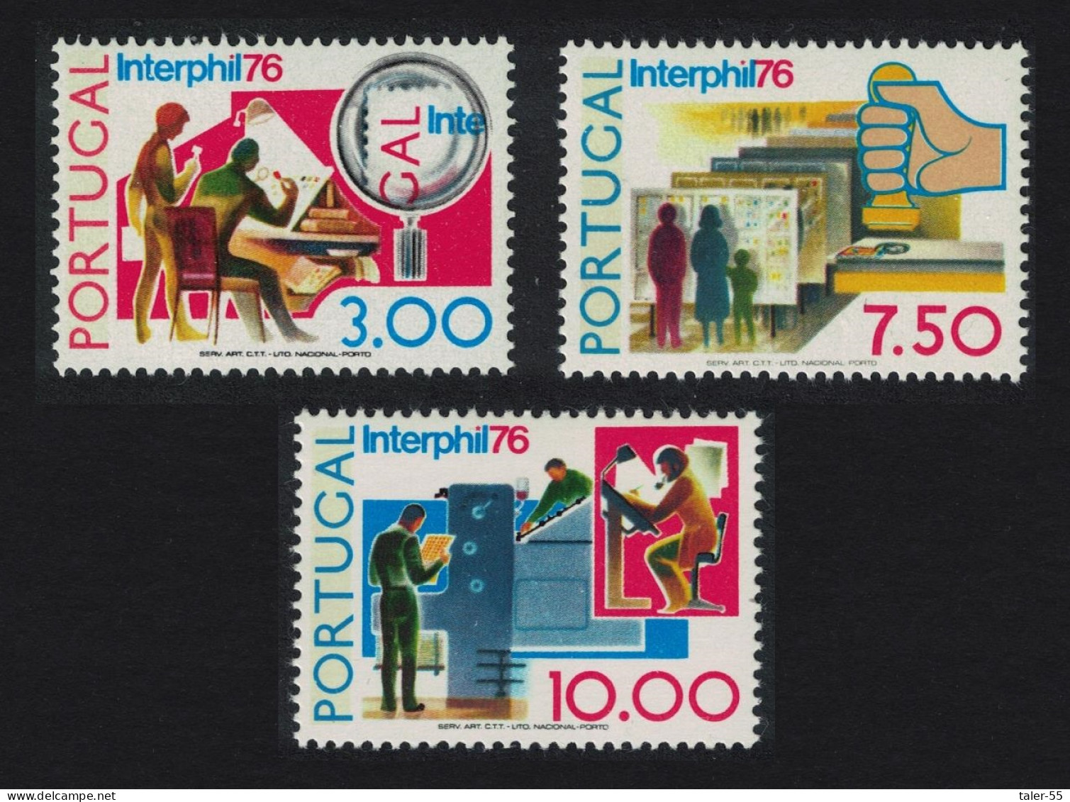 Portugal InterPhil 76 3v 1976 MNH SG#1603-1605 - Neufs