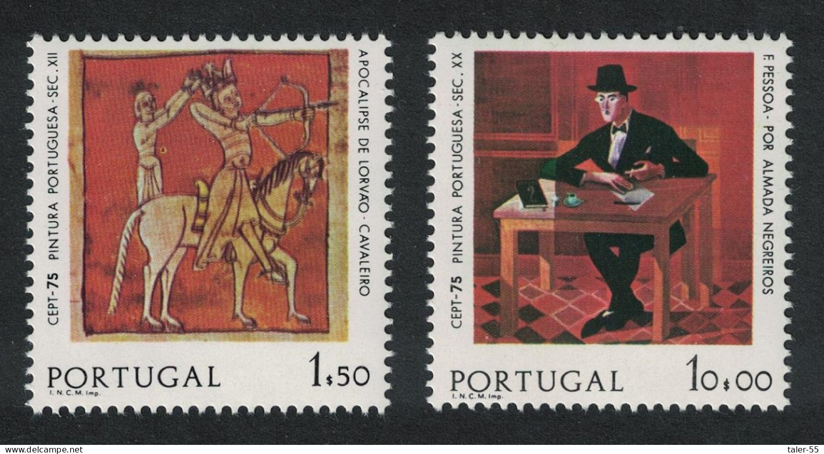 Portugal Paintings Europa 2v 1975 MNH SG#1570-1571 - Unused Stamps