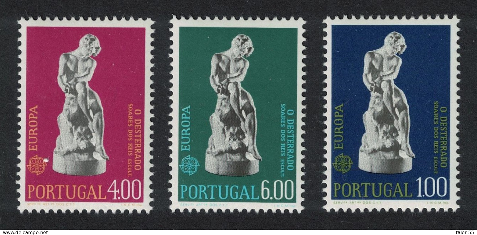 Portugal Sculptures Europa CEPT 3v 1974 MNH SG#1527-1529 - Unused Stamps