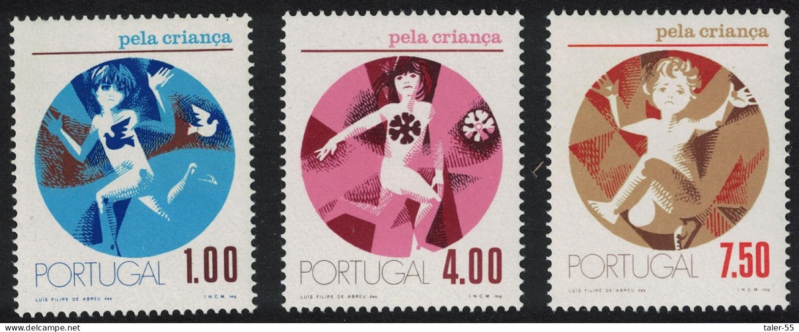 Portugal 'For The Child' 3v 1973 MNH SG#1506-1508 - Nuovi