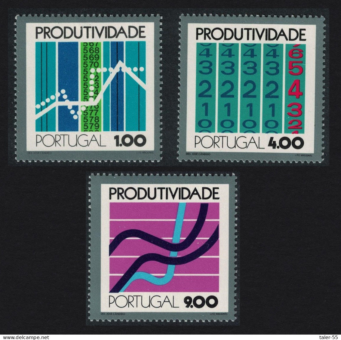 Portugal Portuguese Productivity Conference Lisbon 3v 1973 MNH SG#1496-1498 - Unused Stamps