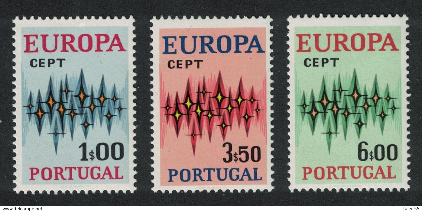 Portugal Europa CEPT 3v 1972 MNH SG#1470-1472 MI#1166-1168 - Neufs