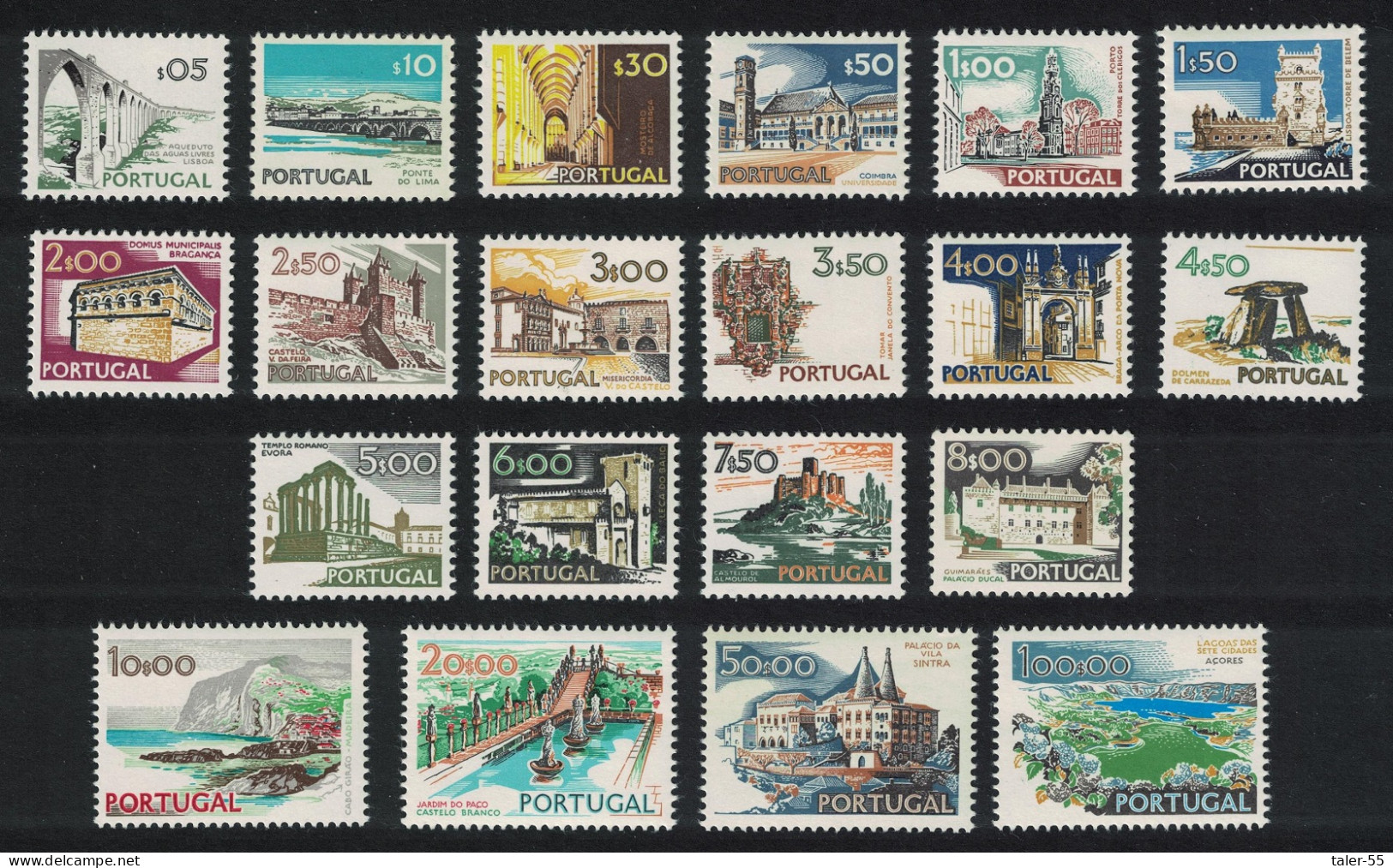 Portugal Buildings And Views 20v 1972 MNH SG#1442-1461 - Neufs