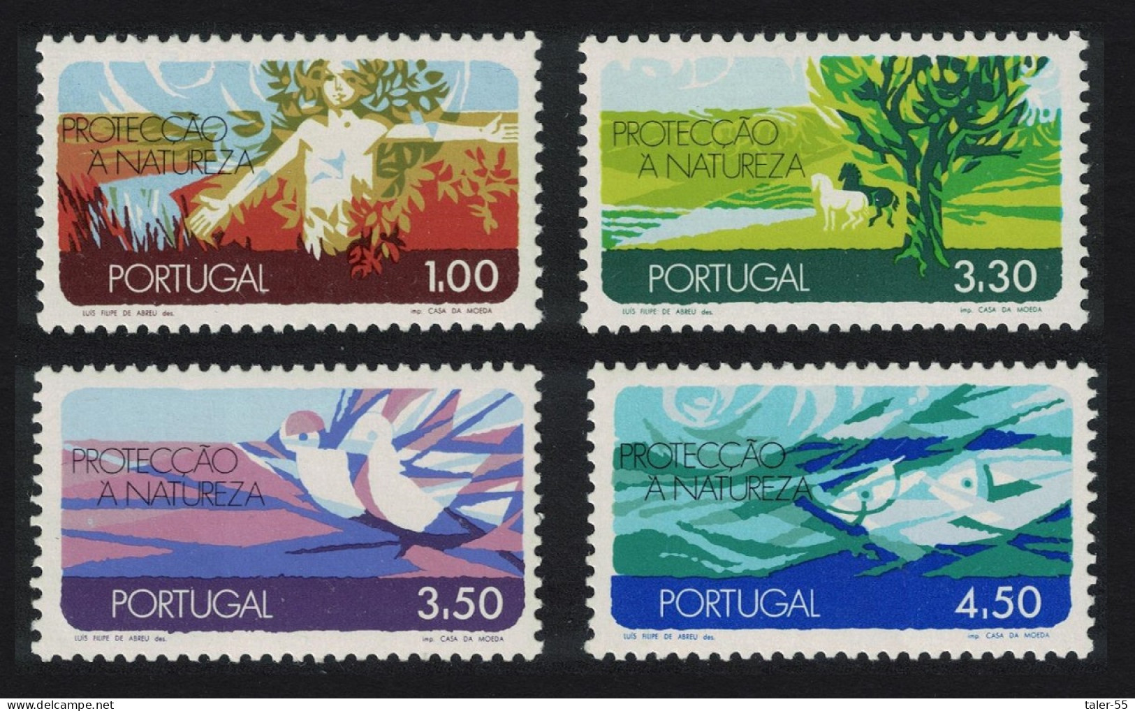 Portugal Birds Nature Conservation 4v 1971 MNH SG#1438-1441 MI#1152-1155 - Unused Stamps