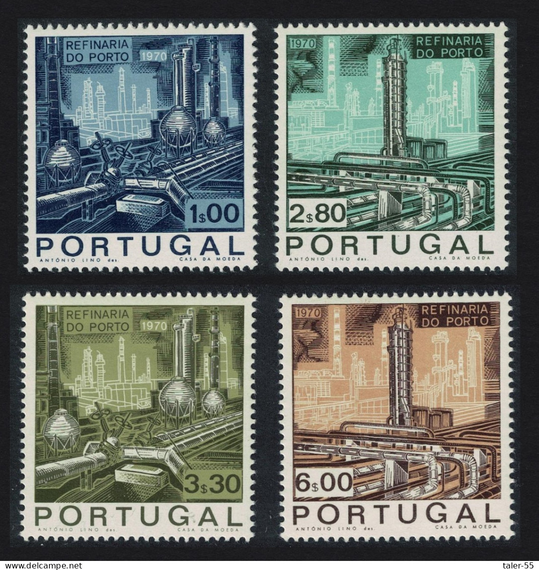 Portugal Inauguration Of Porto Oil Refinery 4v 1970 MNH SG#1381-1384 - Nuevos