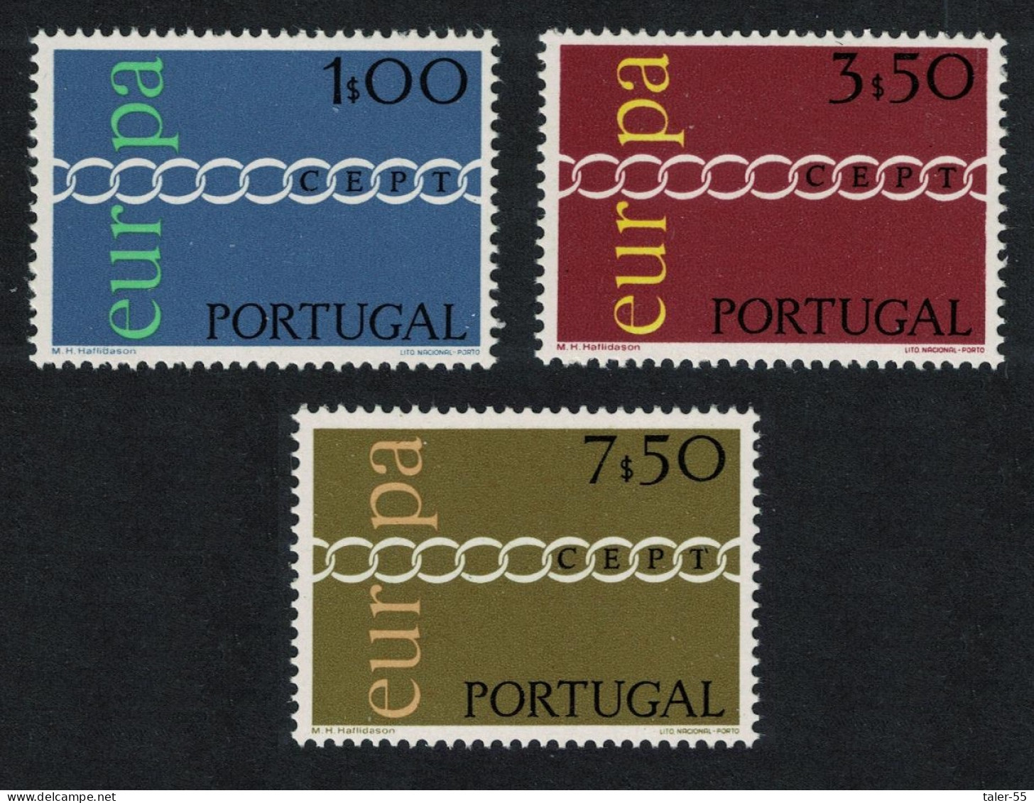 Portugal Europa CEPT 3v 1971 MNH SG#1413-1415 - Neufs