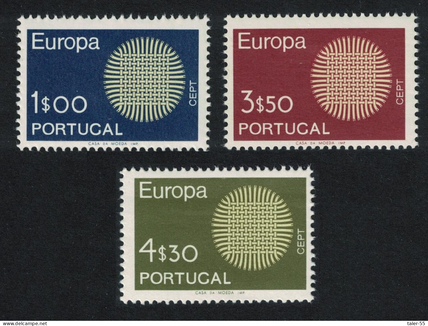 Portugal Europa CEPT 3v 1970 MNH SG#1378-1380 - Nuevos