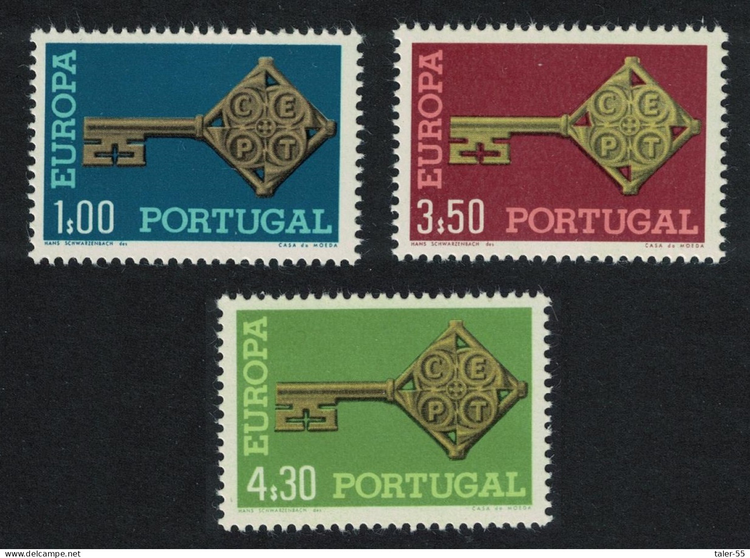 Portugal Europa CEPT 3v 1968 MNH SG#1337-1339 - Nuevos
