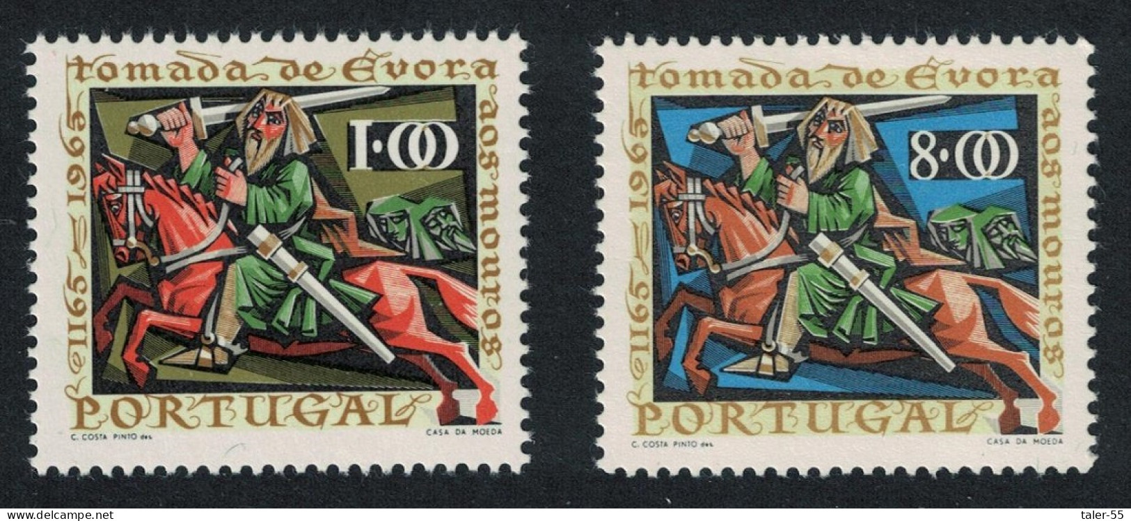 Portugal 800th Anniversary Of Reconquest Of Evora 2v 1966 MNH SG#1292-1293 - Nuevos