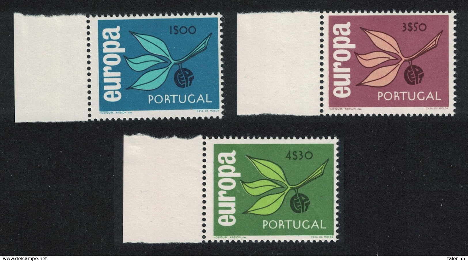 Portugal Europa CEPT 3v Margins 1965 MNH SG#1276-1278 - Nuevos