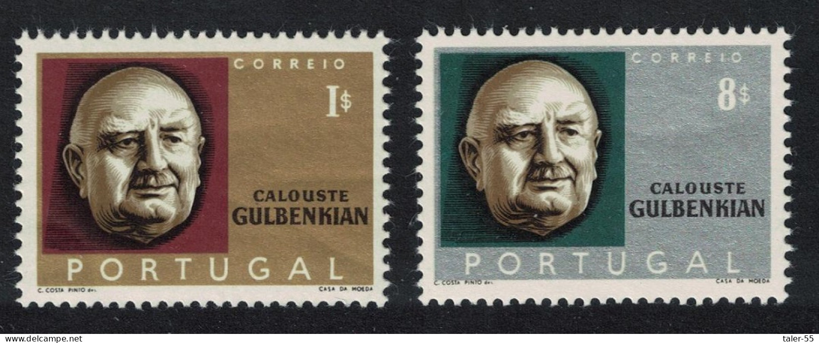 Portugal Calouste Gulbenkian Oil Industry Pioneer 2v 1965 MNH SG#1271-1272 - Nuevos