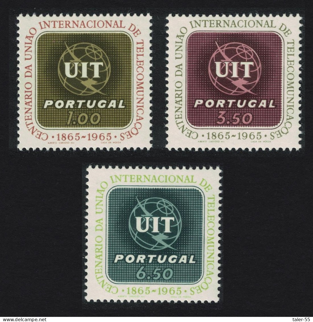 Portugal ITU 3v 1965 MNH SG#1268-1270 - Neufs