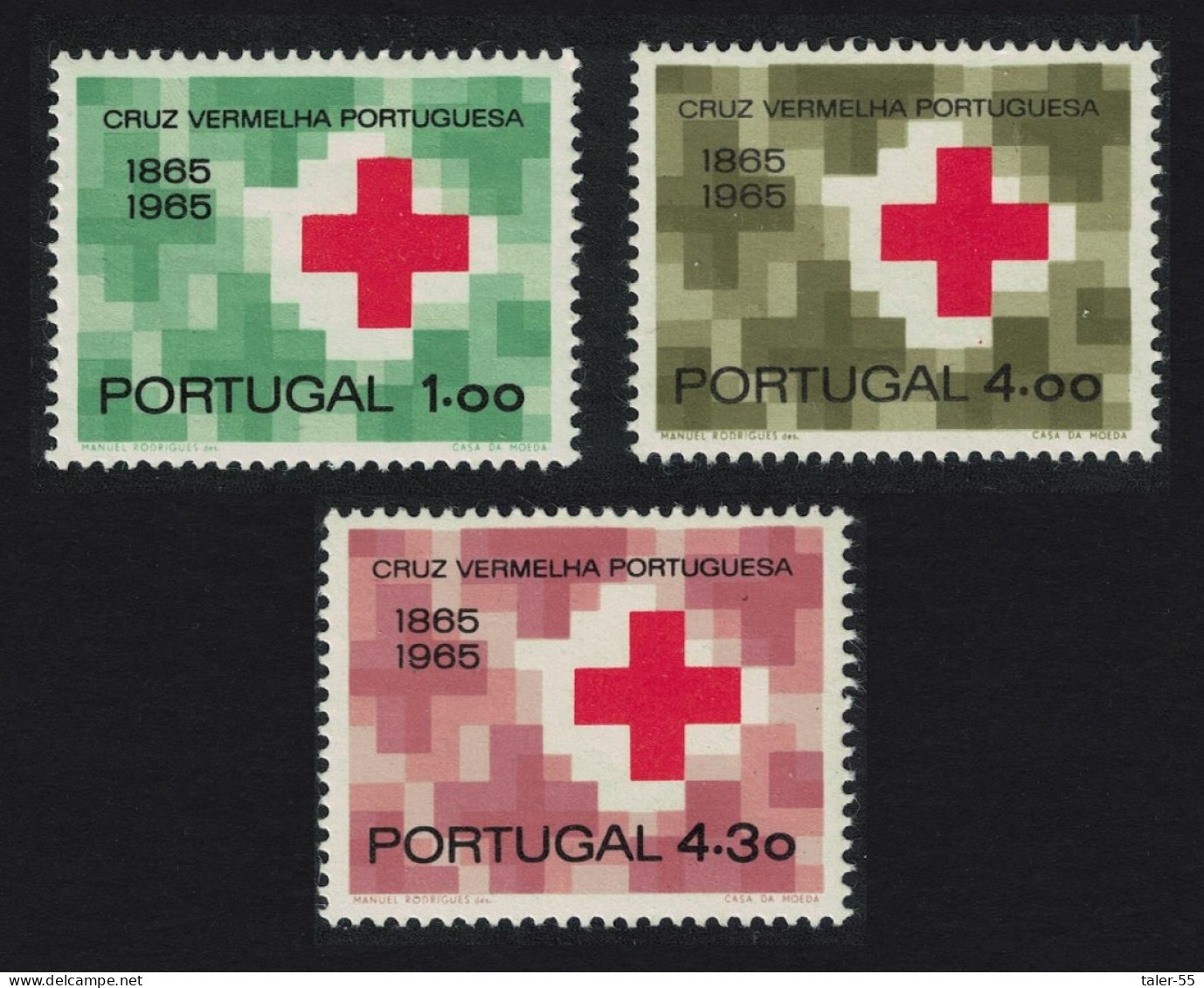 Portugal Portuguese Red Cross 3v 1965 MNH SG#1273-1275 - Neufs