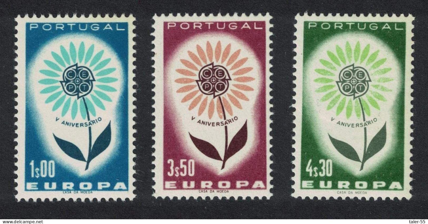 Portugal Europa CEPT 3v 1964 MNH SG#1249-1251 - Neufs
