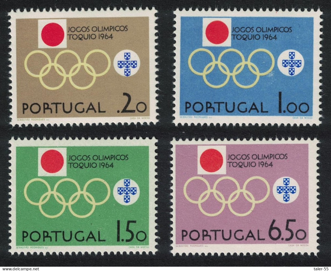 Portugal Olympic Games Tokyo 4v 1964 MNH SG#1254-1257 - Neufs