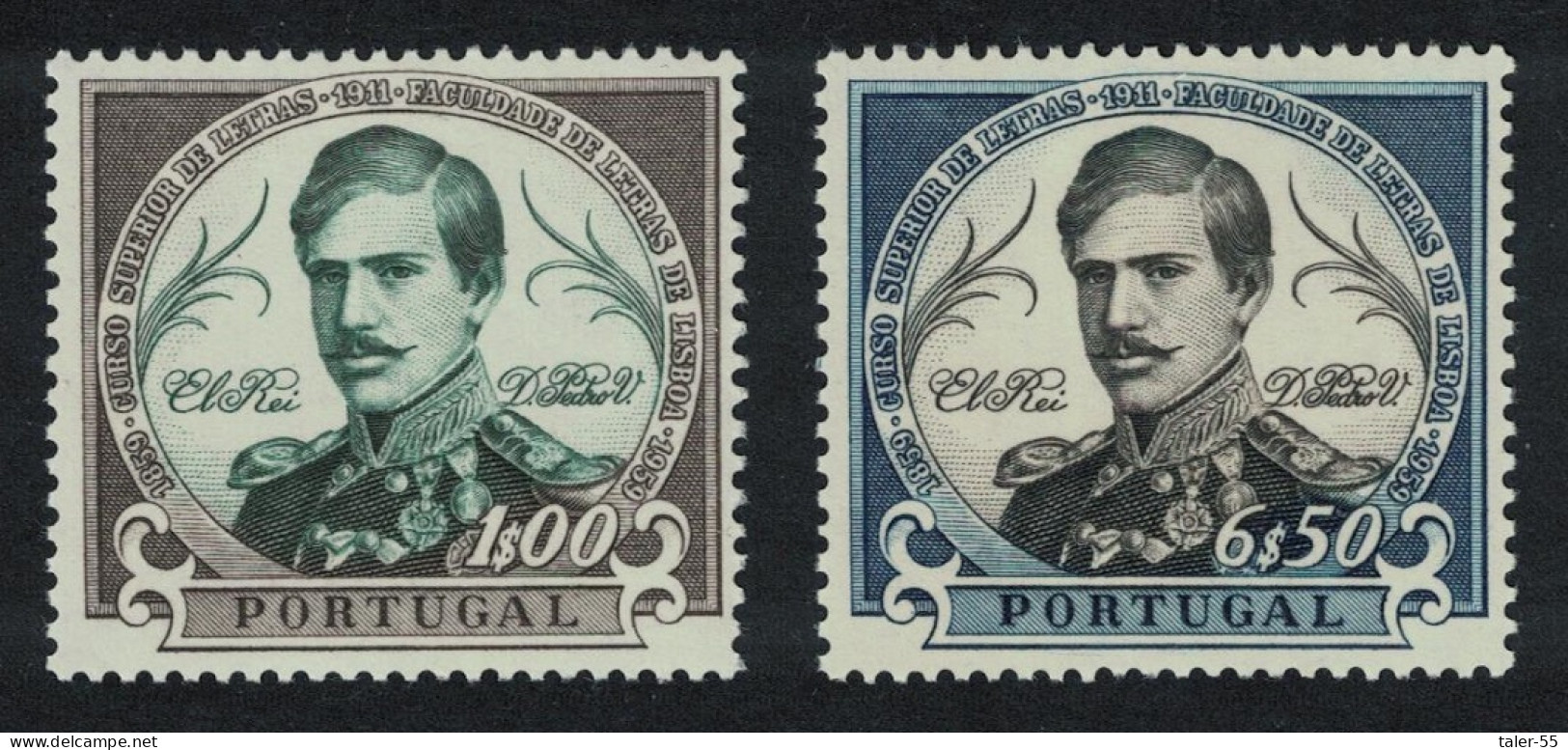 Portugal Lisbon University Faculty Of Letters 2v 1961 MNH SG#1189-1190 - Unused Stamps