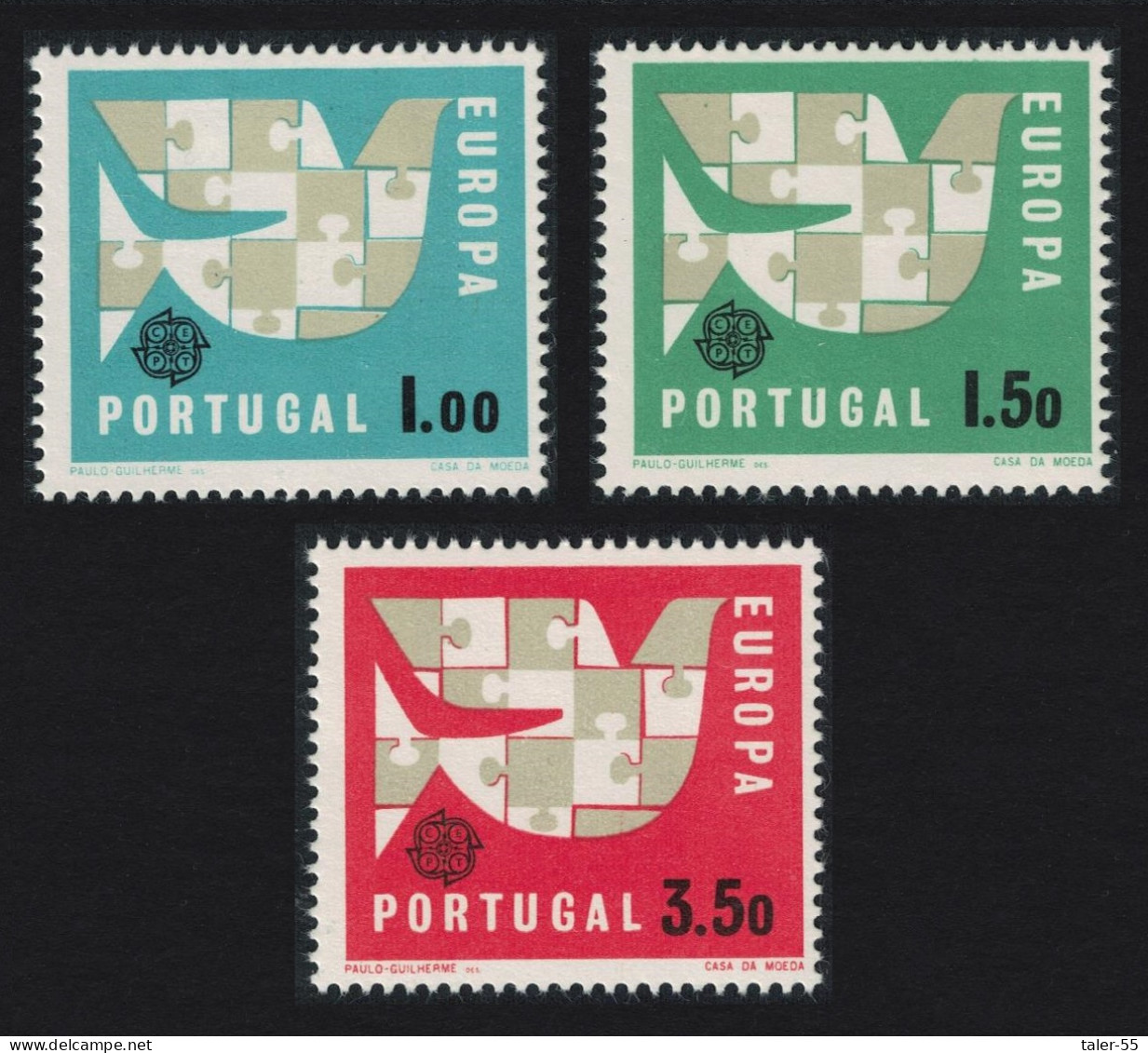 Portugal Europa CEPT 3v 1963 MNH SG#1234-1236 - Nuevos