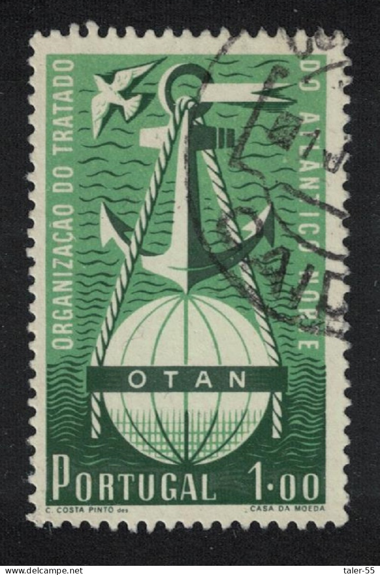 Portugal Bird 3rd Anniversary Of NATO 1952 Canc SG#1065 Sc#747 - Oblitérés