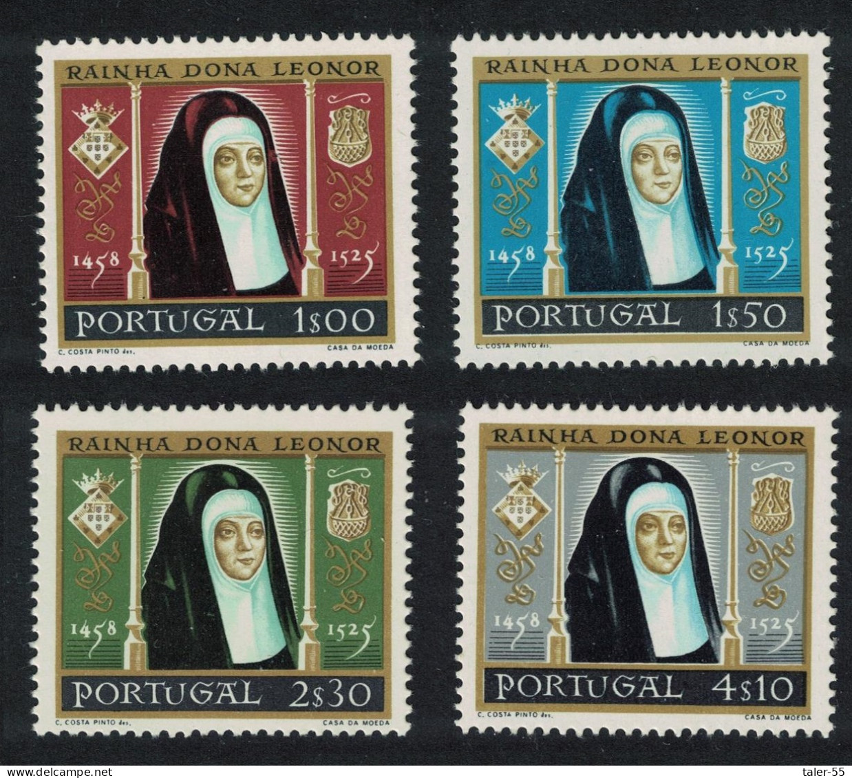 Portugal 500th Birth Anniversary Of Queen Leonora 4v 1958 MNH SG#1158-1161 - Unused Stamps