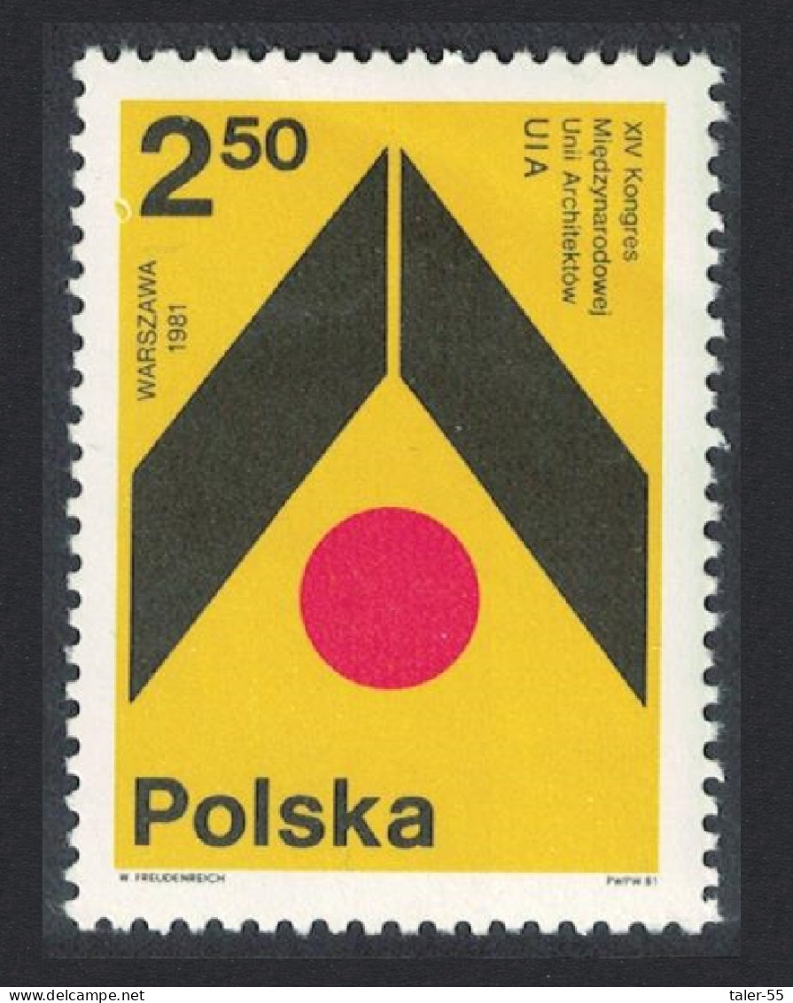 Poland 14th International Architects' Union Congress Warsaw 1981 MNH SG#2751 - Unused Stamps