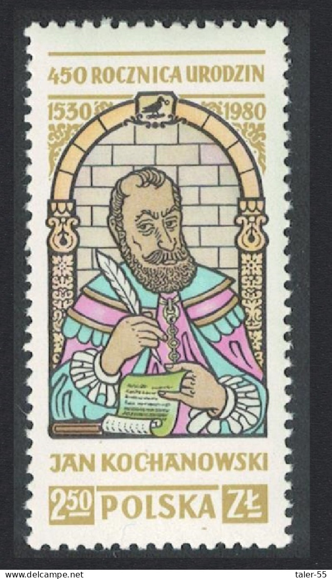 Poland 450th Birth Anniversary Of Jan Kochanowski Poet 1980 MNH SG#2698 - Unused Stamps