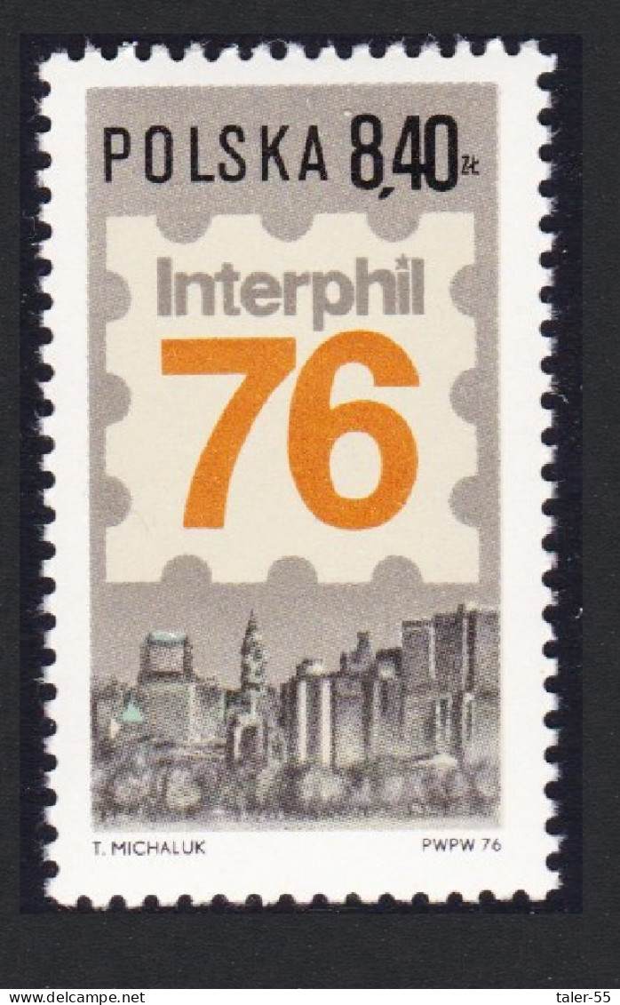 Poland 'Interphil 76' International Stamp Exhibition 1976 MNH SG#2431 Sc#2158 - Nuovi