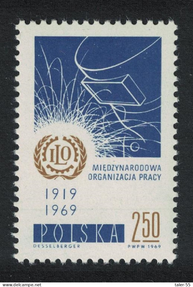 Poland ILO 1969 MNH SG#1942 - Unused Stamps