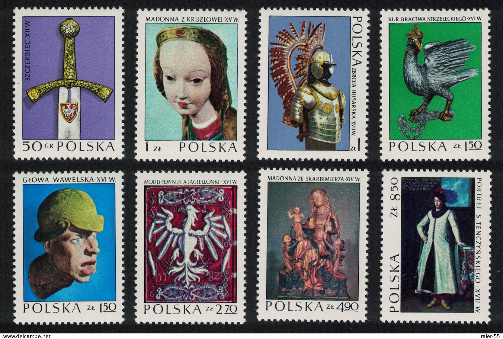 Poland Polish Art 8v 1973 MNH SG#2222-2229 - Neufs