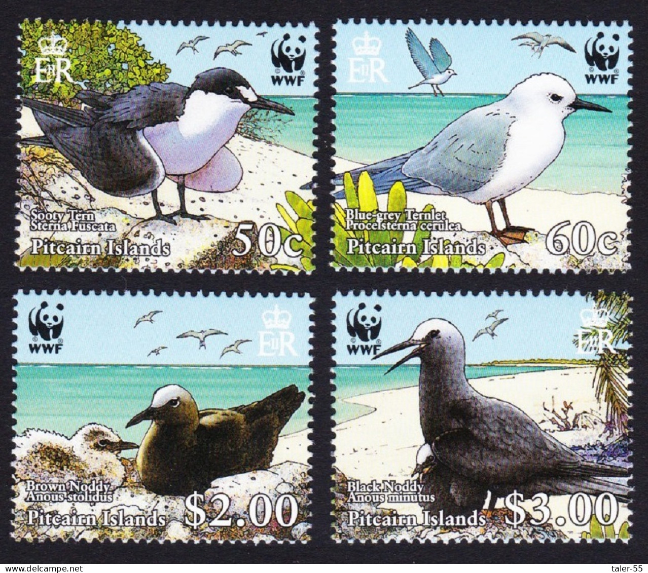 Pitcairn WWF Seabirds 4v 2007 MNH SG#724-727 MI#717-720 Sc#647a-d - Pitcairninsel