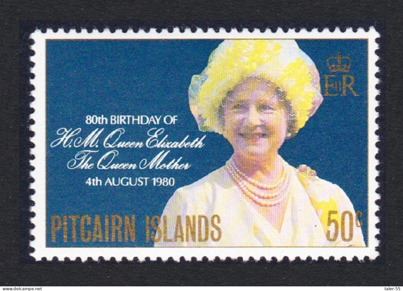 Pitcairn 80th Birthday Of Queen Elizabeth The Queen Mother 1980 MNH SG#206 Sc#193 - Islas De Pitcairn