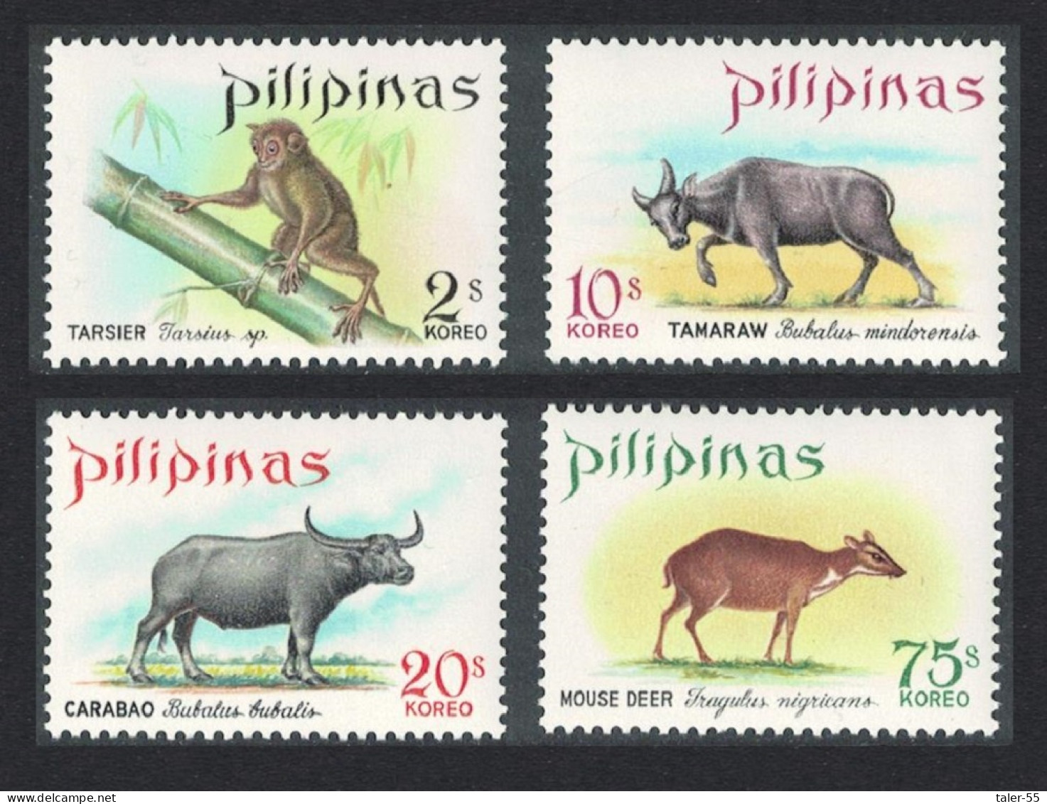Philippines Wild Animals 4v 1969 MNH SG#1088-1091 - Philippinen