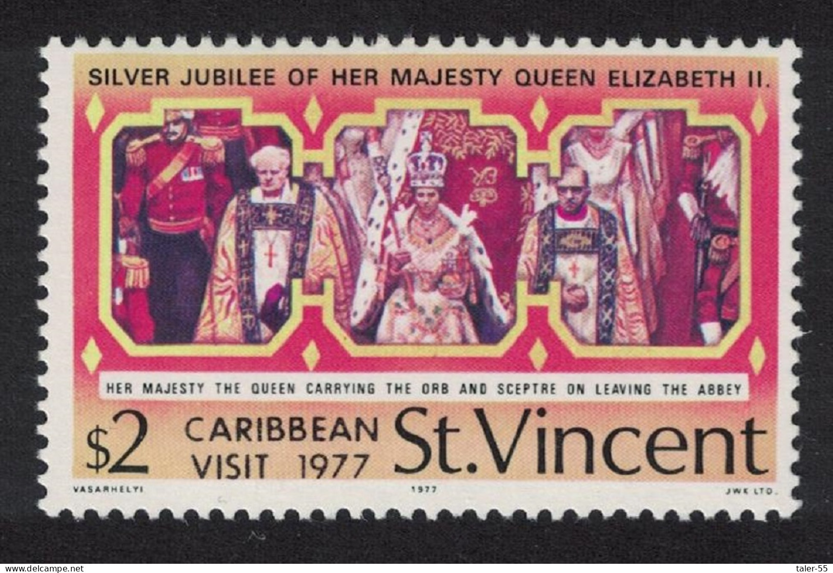 St. Vincent Royal Visit Optd 'CARIBBEAN VISIT 1977' 1977 MNH SG#540 - St.Vincent (...-1979)