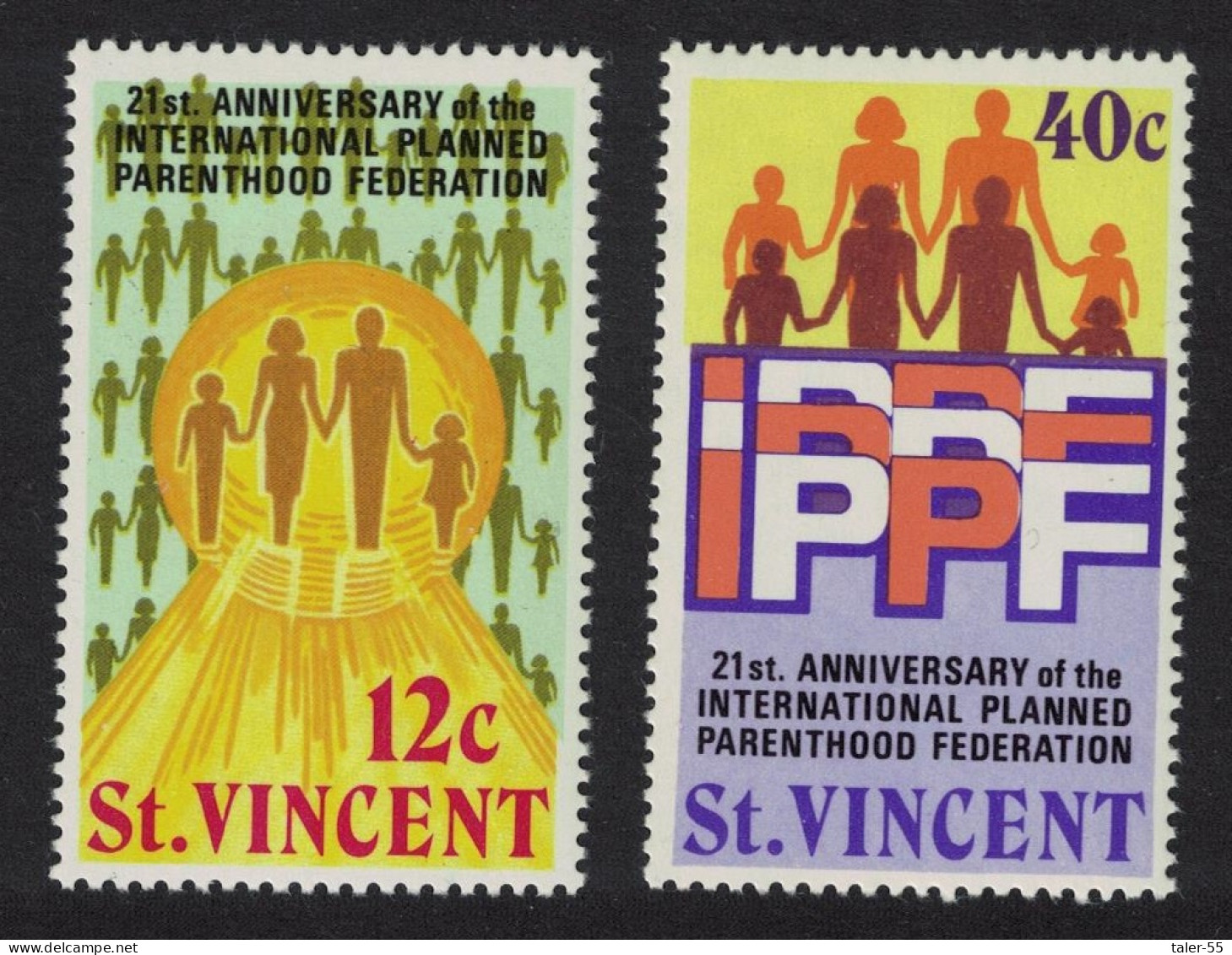 St. Vincent International Planned Parenthood Federation 2v 1973 MNH SG#372-373 - St.Vincent (...-1979)