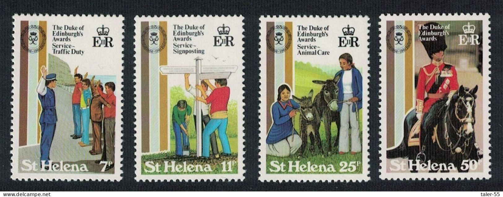 St. Helena Duke Of Edinburgh Award Scheme 4v 1981 MNH SG#385-388 - Sint-Helena