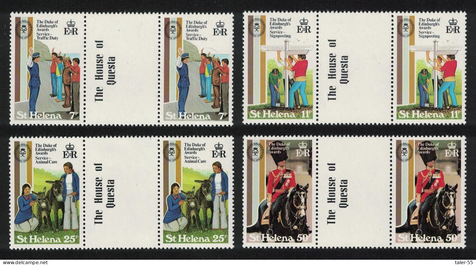 St. Helena Duke Of Edinburgh Award Scheme 4v Gutter Pairs 1981 MNH SG#385-388 - Sainte-Hélène