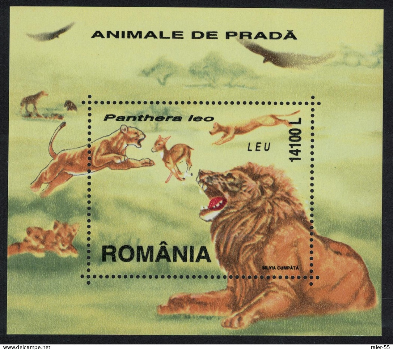 Romania Lion Big Cats MS 2000 MNH SG#MS6162 - Neufs