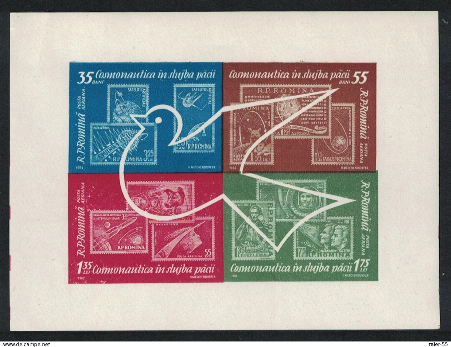 Romania Bird Stamps On Stamps Cosmic Flights MS 1962 MNH SG#MS2960 Sc#C122a - Neufs