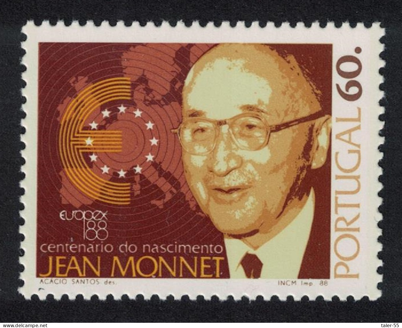 Portugal Birth Centenary Of Jean Monnet 1988 MNH SG#2106 - Unused Stamps
